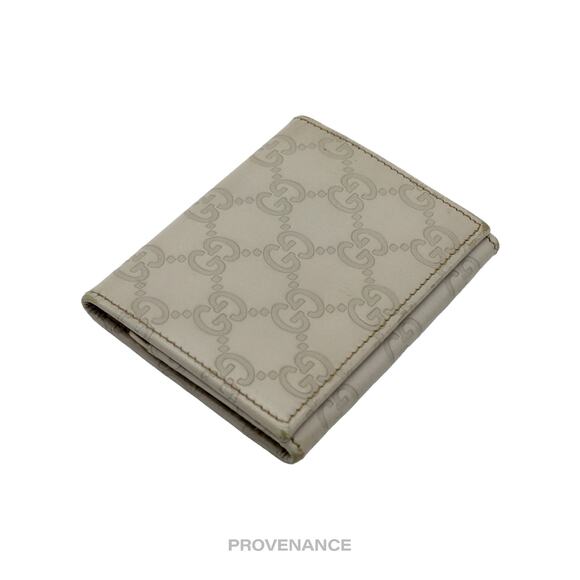 🔴 Gucci Snap Card Wallet - Ivory GG Guccissima Leather - Picture 2 of 6